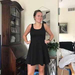 NWOT H&M black skater dress